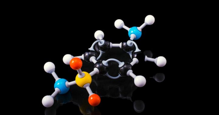 Molecule model depicting the structure of MDPHP