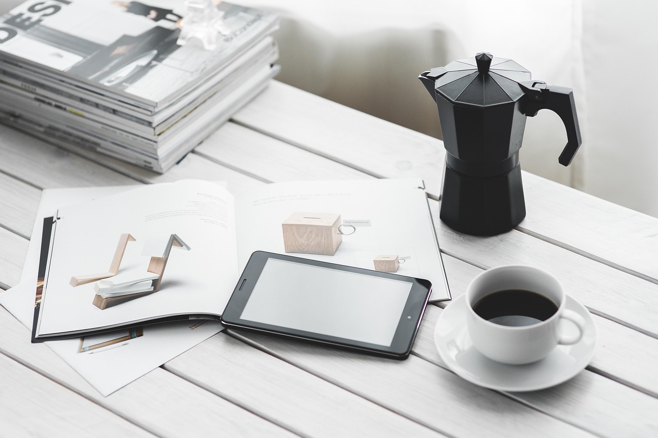 Technology, tablet, coffee cup — Protect Your Property and Loved Ones Today with the Most Trusted Fire Watch Companies in You